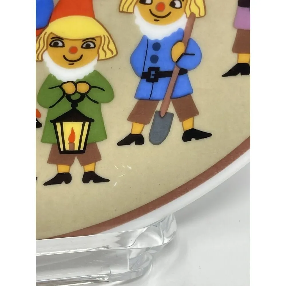 Barbara Fuerstenhoefer Schneewittchen SNOW WHITE 7 DWARFS 7.5” Decorative Plate